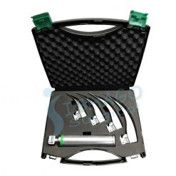Macintosh Adult Fiber Optic Laryngoscope Set of 4 Blades