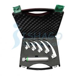 Miller 0 and Mega Light 1,2,3,4 Adult Integrated Fiber Optic Laryngoscope Set