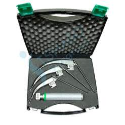 Macintosh McCoy Fiber Optic 2,3,4 Adult Laryngoscope Set