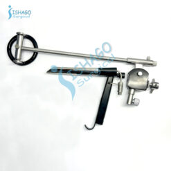 ENT Optical Fiber Self Retaining Direct Laryngoscopes with Chest Rod