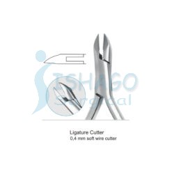 Ligature Cutter 15 degree 0,4 mm soft wire cutter