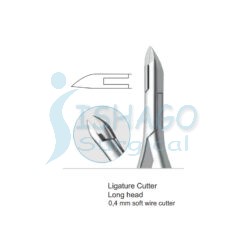 Reverse Ligature Cutter 40 Degree 0,4 mm soft wire cutter
