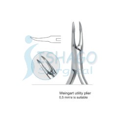 Weingart plier 0,5 mm is suitable