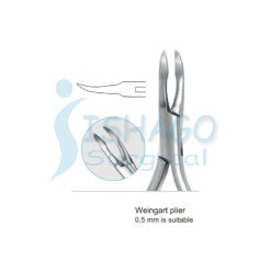 Long head Weingart plier 0,5 mm is suitable