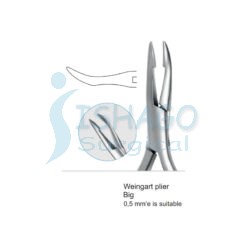 Weingart plier 0,5 mm is suitable