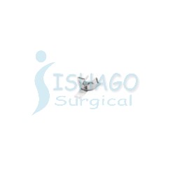 Solid stainless steel anterior depressed impression trays with  retention rim.