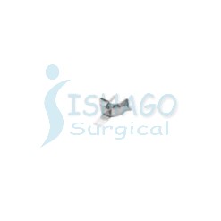Solid stainless steel anterior depressed impression trays with  retention rim.