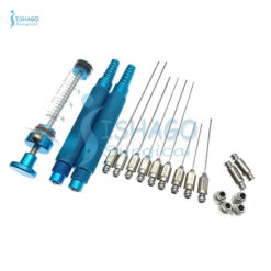 Liposuction Tool Autoclavable Liposuction Micro Cannula Fat Transfer Cannula Set with Liposuction Handle and Automatic Taralock Fat Syringe