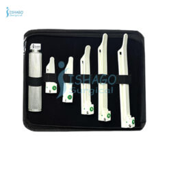 Plastic Single Use Disposable Miller Fiber Optic Laryngoscope Set of 5 Blades