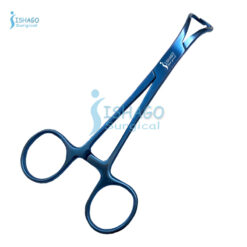 ISHAGO SURGICAL Premium Quality Titanium Backhaus Towel clamp Forceps Straight