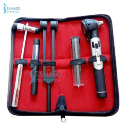 Fiber Optic Otoscope Tuning Fork Reflex Hammer With Torch Diagnostic ENT SET