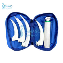 Plastic Single Use Disposable Macintosh Fiber Optic Laryngoscope Set of 4 Blades