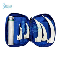 Plastic Single Use Disposable Macintosh Fiber Optic Laryngoscope Set of 5 Blades