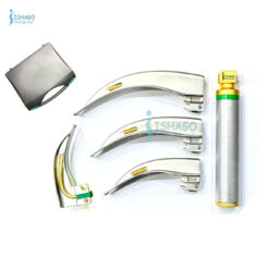 Gold Coating Macintosh Fiber Optic Adult Laryngoscope Set