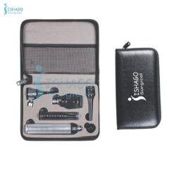 Conventional Veterinary Otoscope and Ophthalmoscope Set with Spare Ear Mini Cannulas