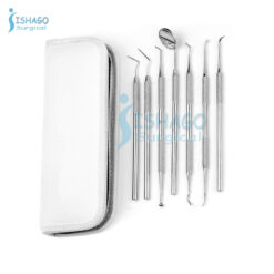 Dental Examination Tooth Clean Oral Care Hygiene Tools Kit of 7 Pcs Packed in Pouch