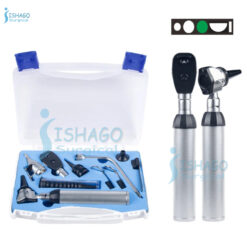 ENT Diagnostic Set With Five Aperture Ophthalmoscope in Transparent Box