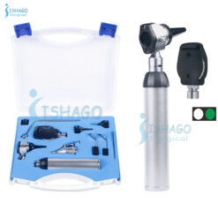 ENT Diagnostic Set With Two Aperture Ophthalmoscope in Transparent Box