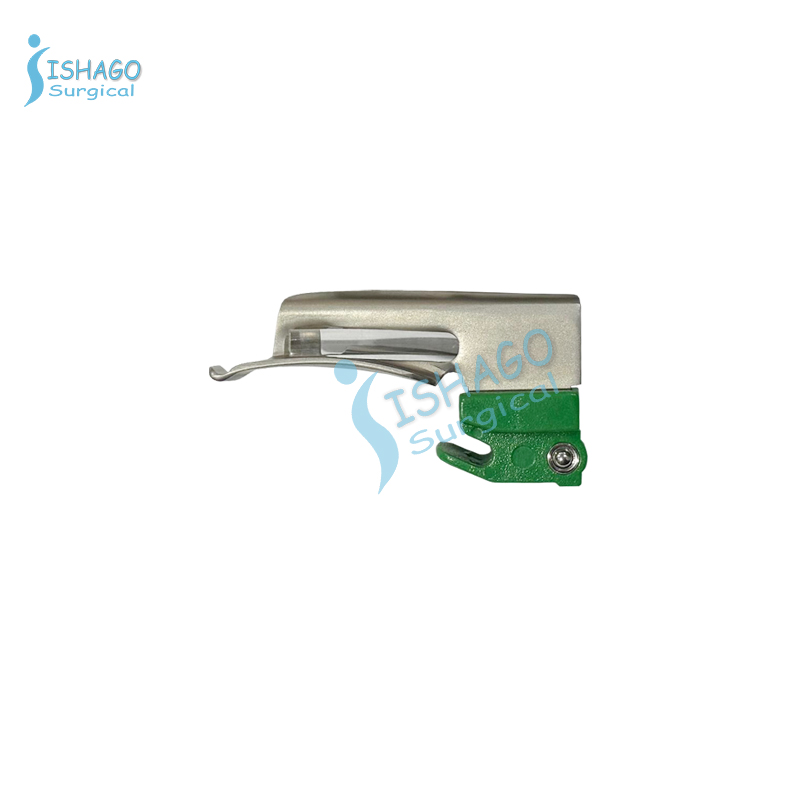 Disposable Green Macintosh Single Use Fiber Optic Laryngoscope Blade Size 00
